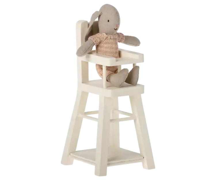 Maileg High Chair, Micro - White