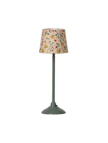 Maileg Miniature Floor Lamp - Dark Mint