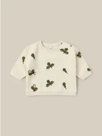 Organic Zoo Christmas Holly Sweatshirt
