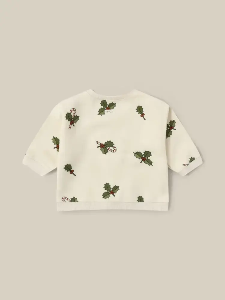 Organic Zoo Christmas Holly Sweatshirt