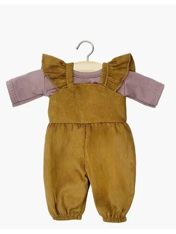 Minikane Claudie Overalls In Havana And Orchid T-Shirt