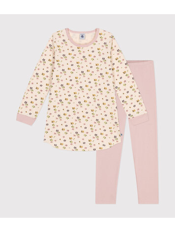 Petit Bateau Chemise De Nuit Legging - Saline/Multico