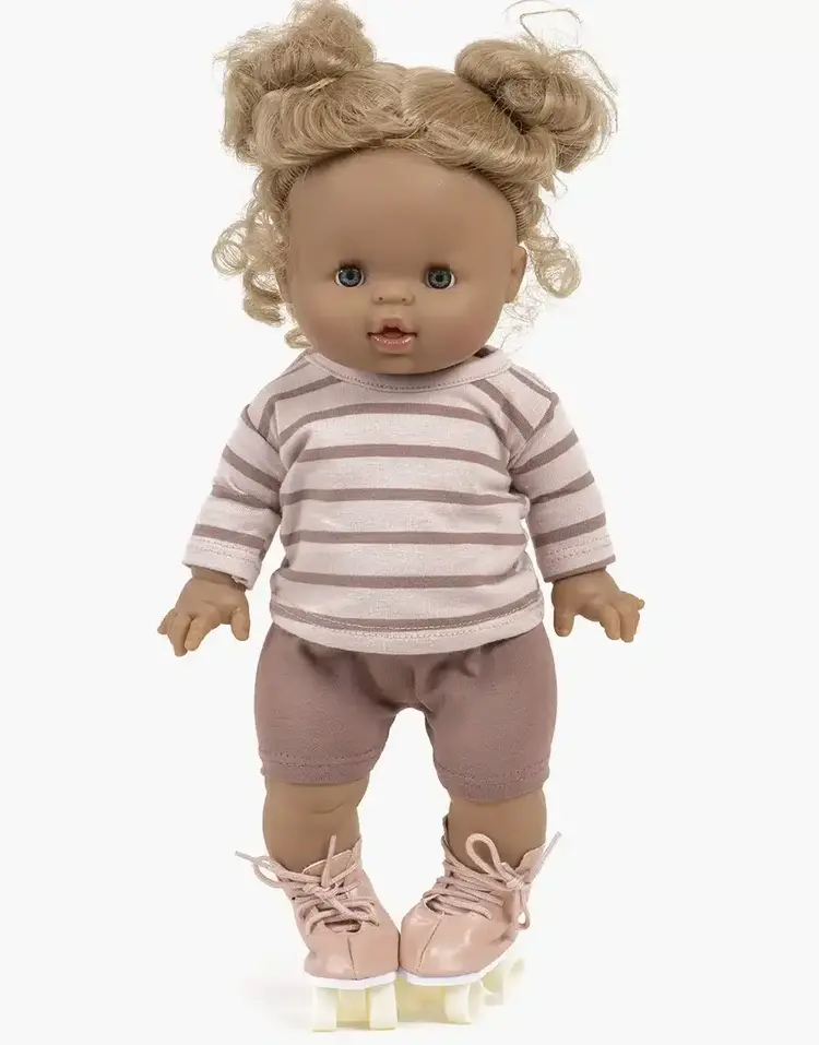 Minikane Pink Sailor Jersey Shorts & Top Set