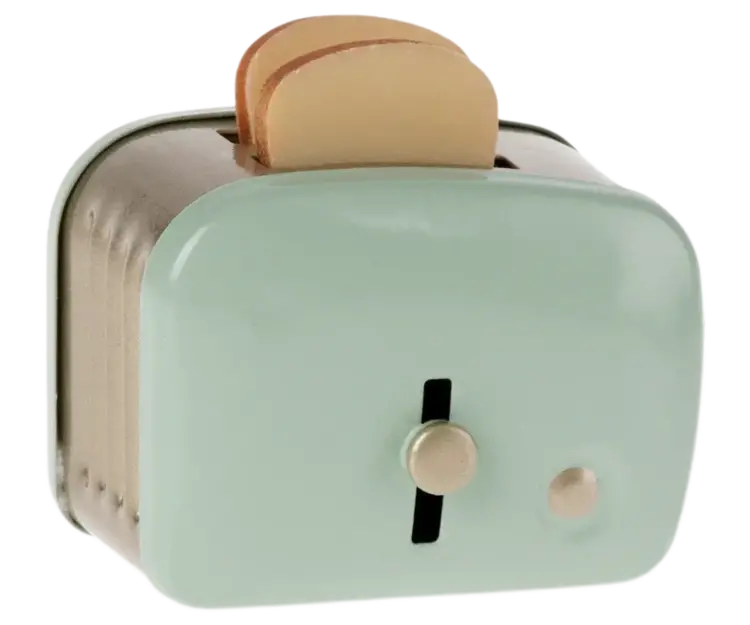 Maileg Miniature Toaster & Bread - Mint