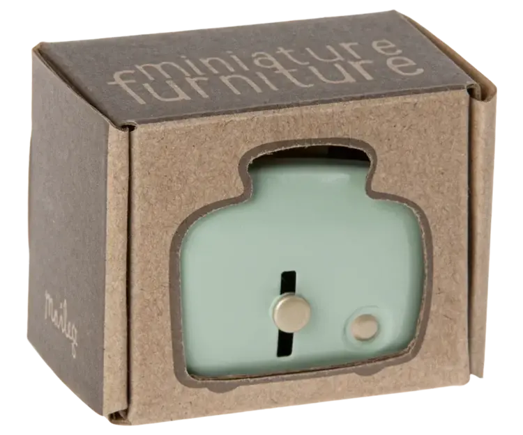 Maileg Miniature Toaster & Bread - Mint