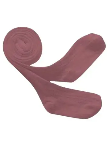 Collégien Louise Ribbed Tights - Raisin Rose