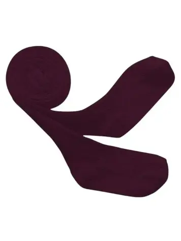 Collégien Louise Ribbed Tights - Bordeaux Grand Cru