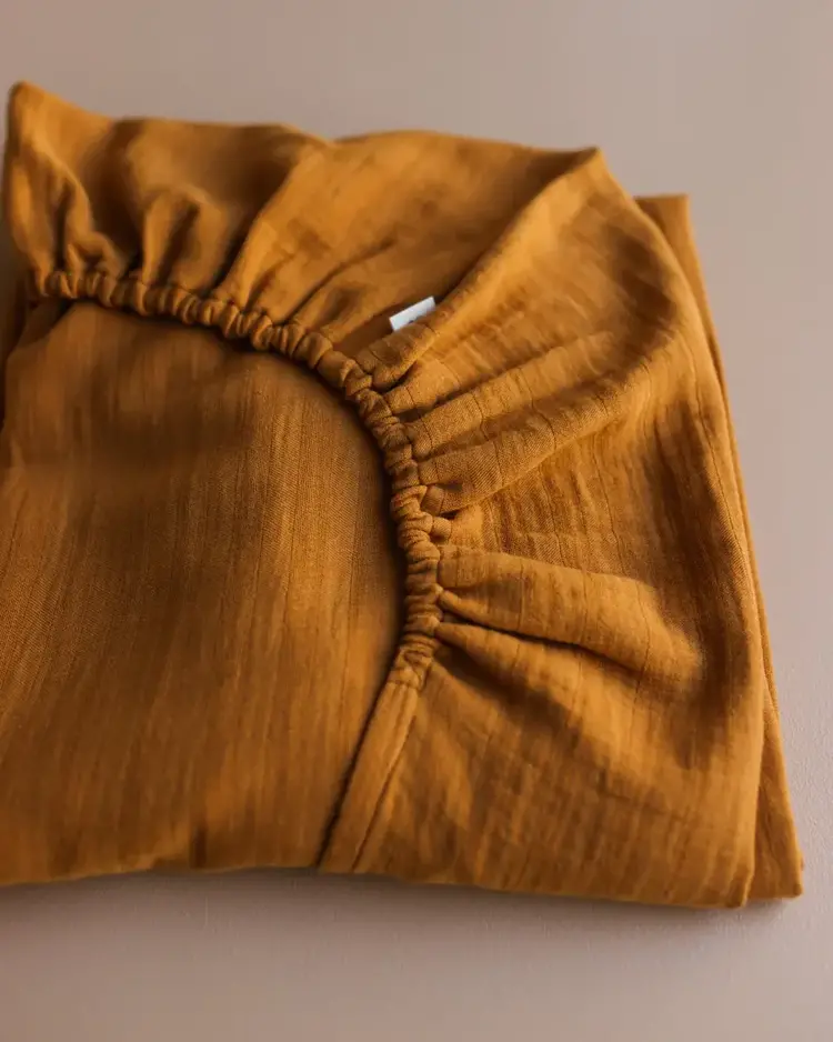 Atelier an.nur Fitted Sheet - Almond