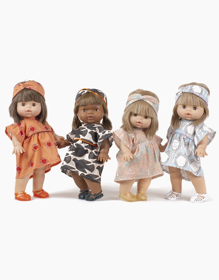 Minikane Poppen Kleedje En Haarband - Daisy Future is bright