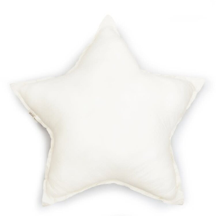 Babyshower Big Star Cushion - Ivory Powder