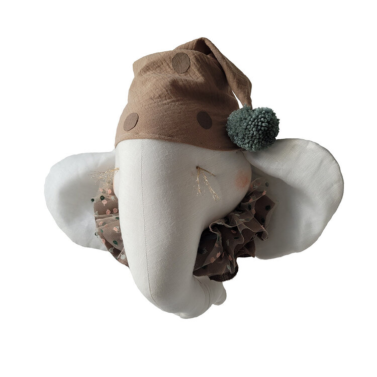Dierenhoofd Olifant - Deny Cream