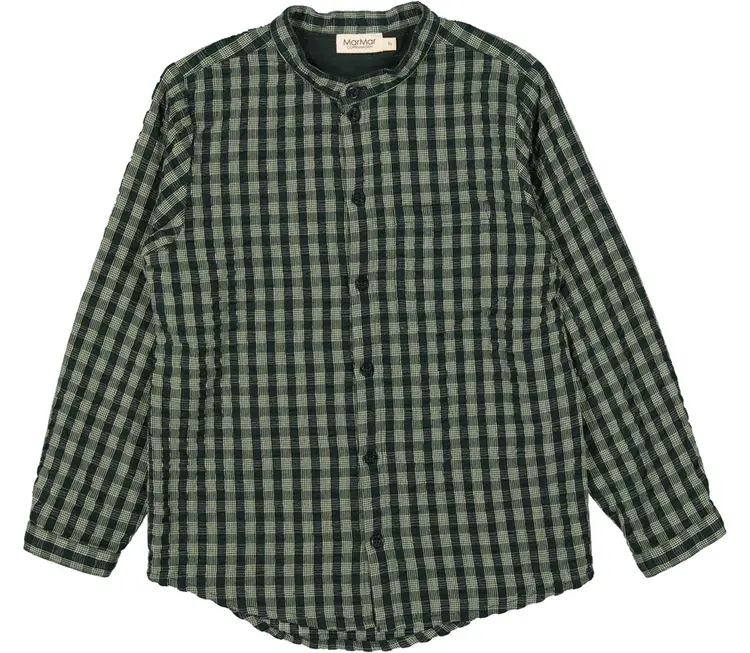 MarMar Theodor Gingham Shirt - Dark Leaf Check