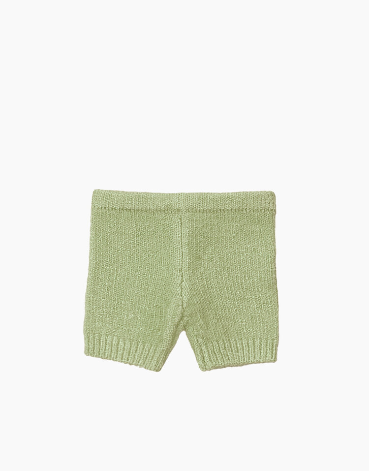 Minikane Vito Sage Green Knit Shorts