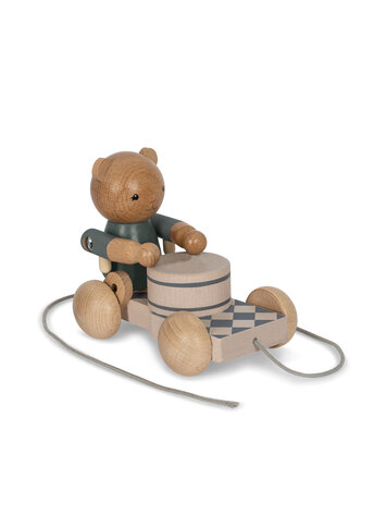 Konges Sløjd Wooden Pull Bear Music - Arc En Ciel Blue