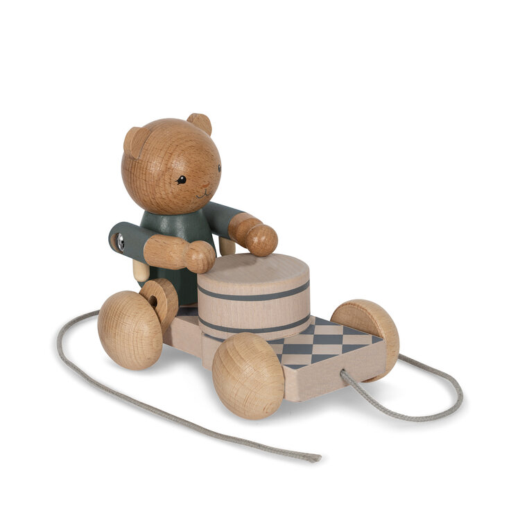 Konges Sløjd Wooden Pull Bear Music - Arc En Ciel Blue