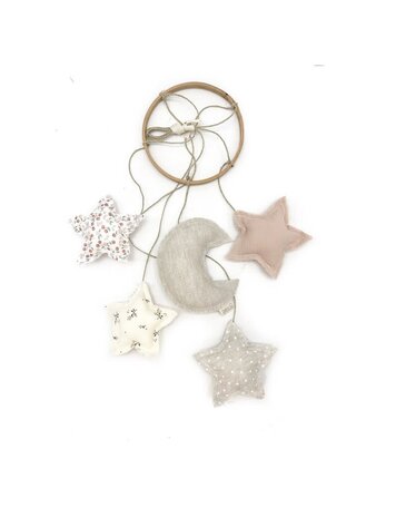 Babyshower Night Sky Crib Mobile - Roseberry Mix