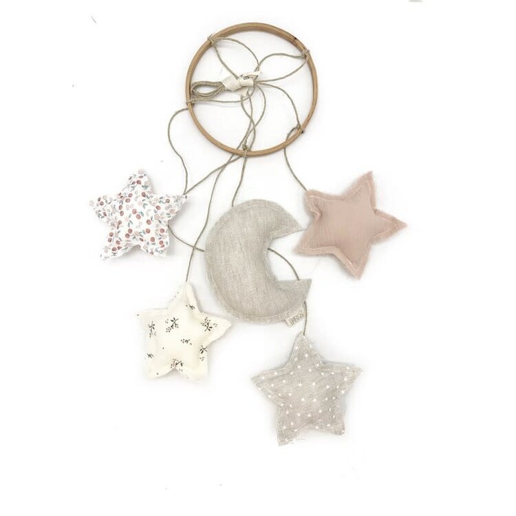 Babyshower Night Sky Crib Mobile - Roseberry Mix