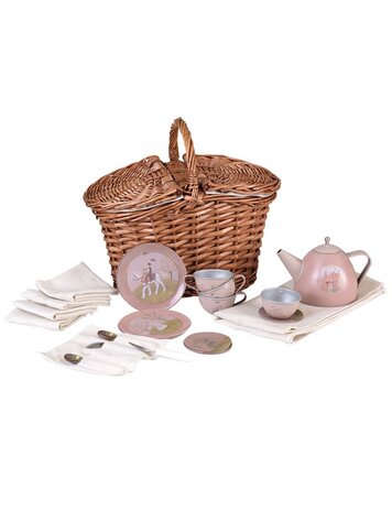 Egmont Toys Tin Tea Set Princess In A Basket