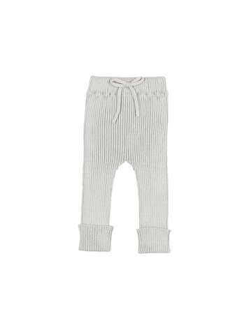 Buho Rib Knit Pants - Sky Gray