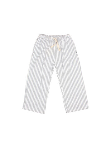 Buho Stripes Pants - White