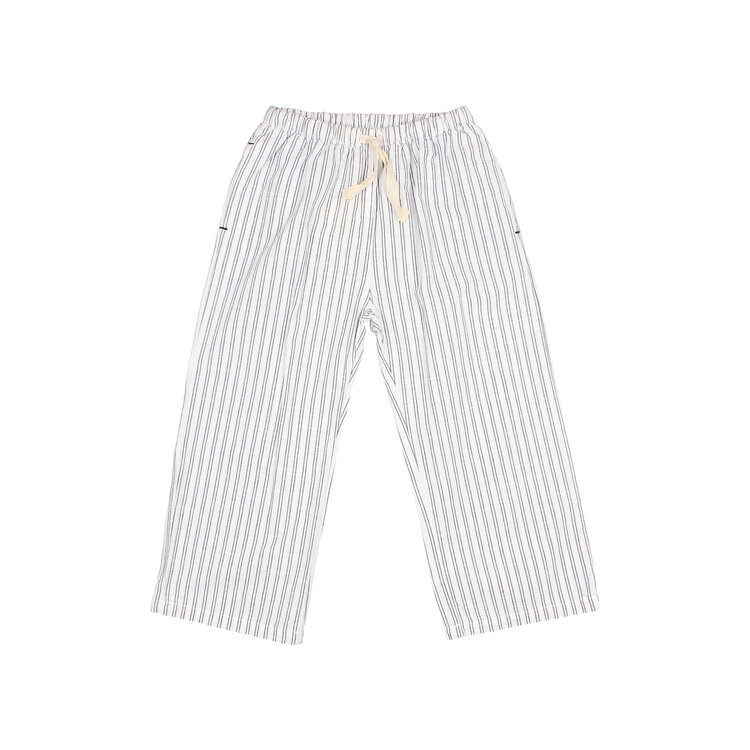 Buho Stripes Pants - White