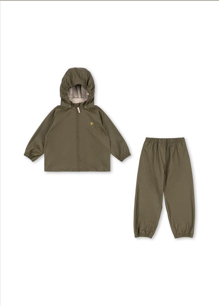 Konges Sløjd Plainy Rain Set - Burnt Olive