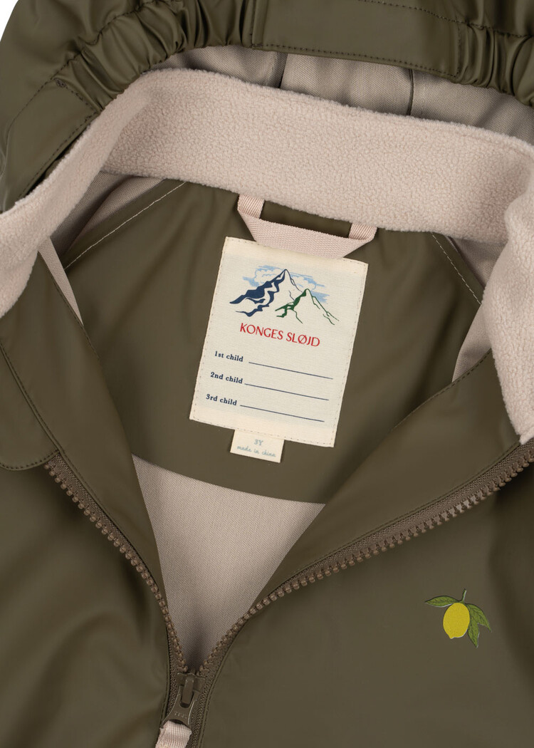 Konges Sløjd Plainy Rain Set - Burnt Olive