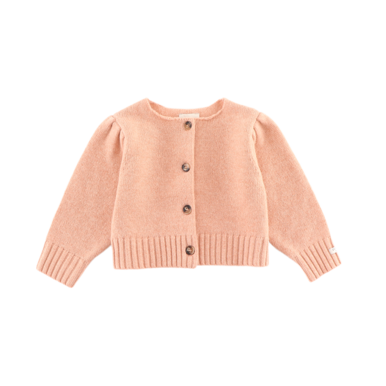 Donsje Amsterdam Amynda Merino Wool Cardigan - Cloudly Rose Melange