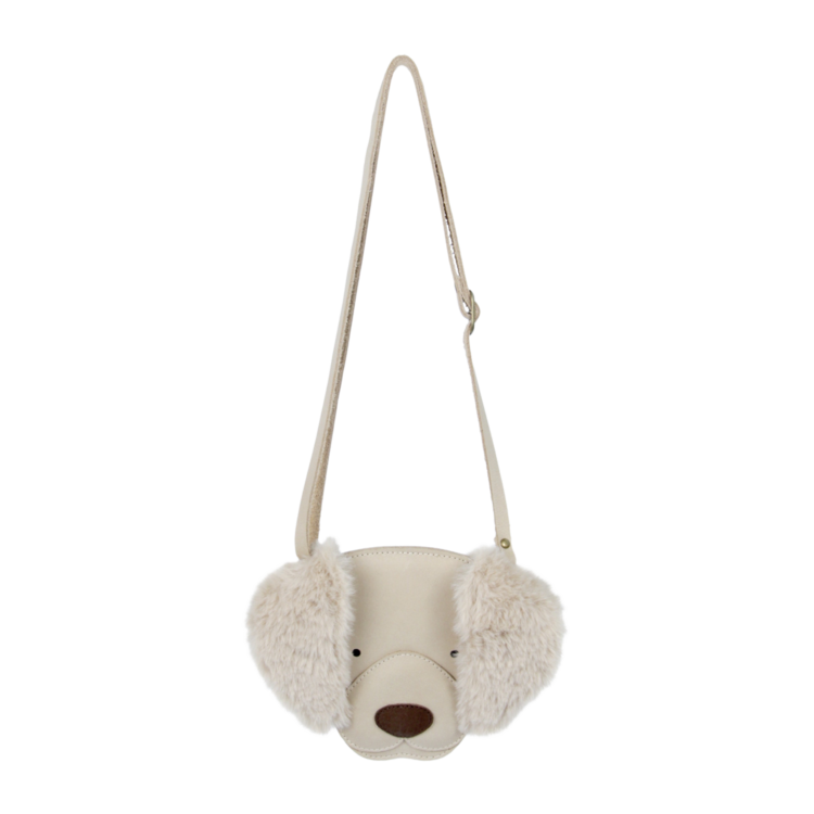 Donsje Amsterdam Britta Exclusive Handtas Golden Retriever - Ivory Classic Leather