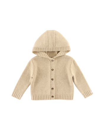 Donsje Amsterdam Gilane Merino Wool Cardigan - Biscotti Melange