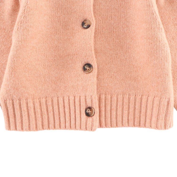 Donsje Amsterdam Amynda Merino Wool Cardigan - Cloudly Rose Melange