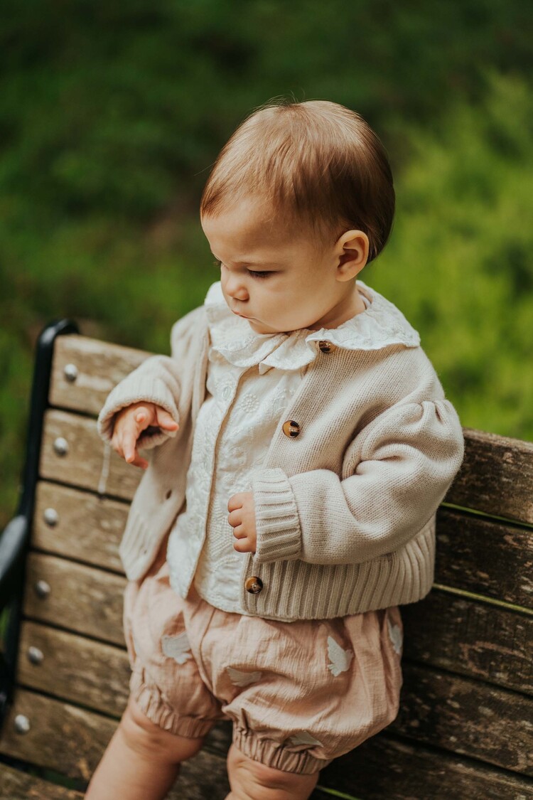 Donsje Amsterdam Amynda Merino Wool Cardigan - Soft Sand