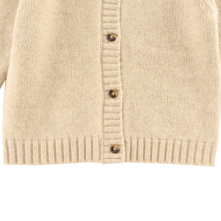 Donsje Amsterdam Gilane Merino Wool Cardigan - Biscotti Melange