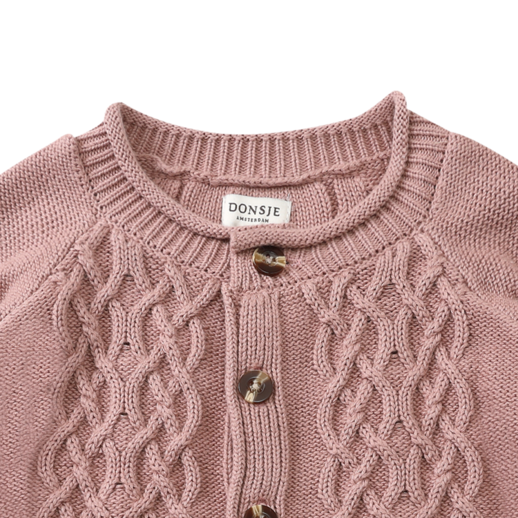 Donsje Amsterdam Cleo Cardigan - Rose Dawn