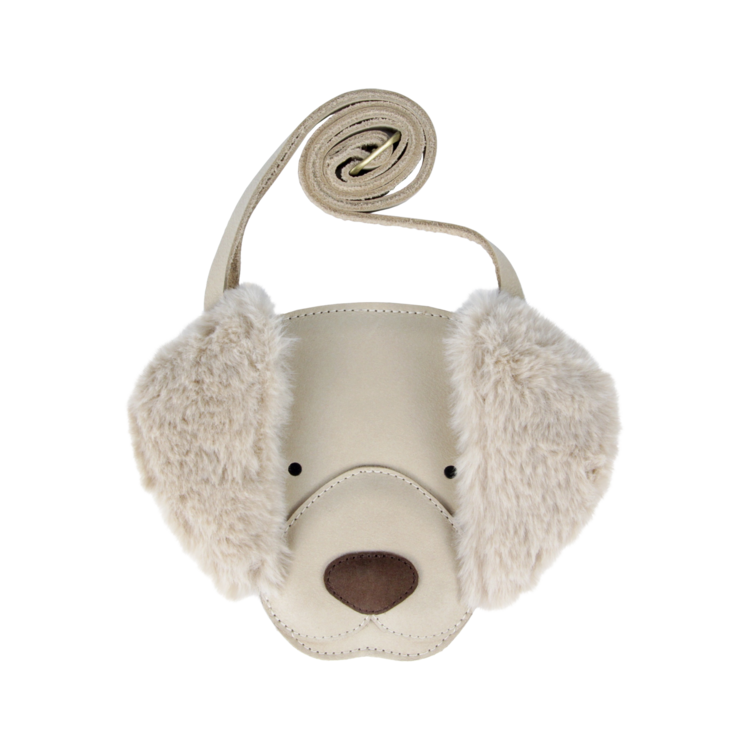 Donsje Amsterdam Britta Exclusive Handtas Golden Retriever - Ivory Classic Leather