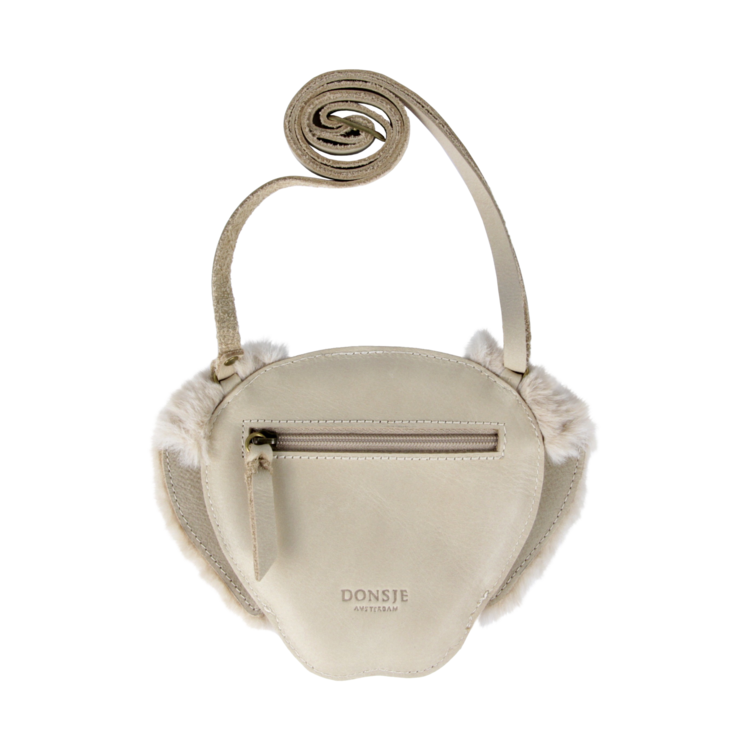 Donsje Amsterdam Britta Exclusive Handtas Golden Retriever - Ivory Classic Leather