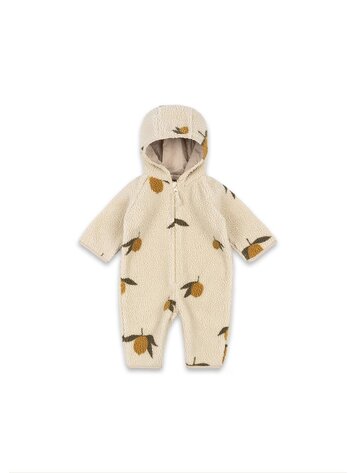 Konges Sløjd Jody Teddy Onesie - Mon Grand Citron Sage