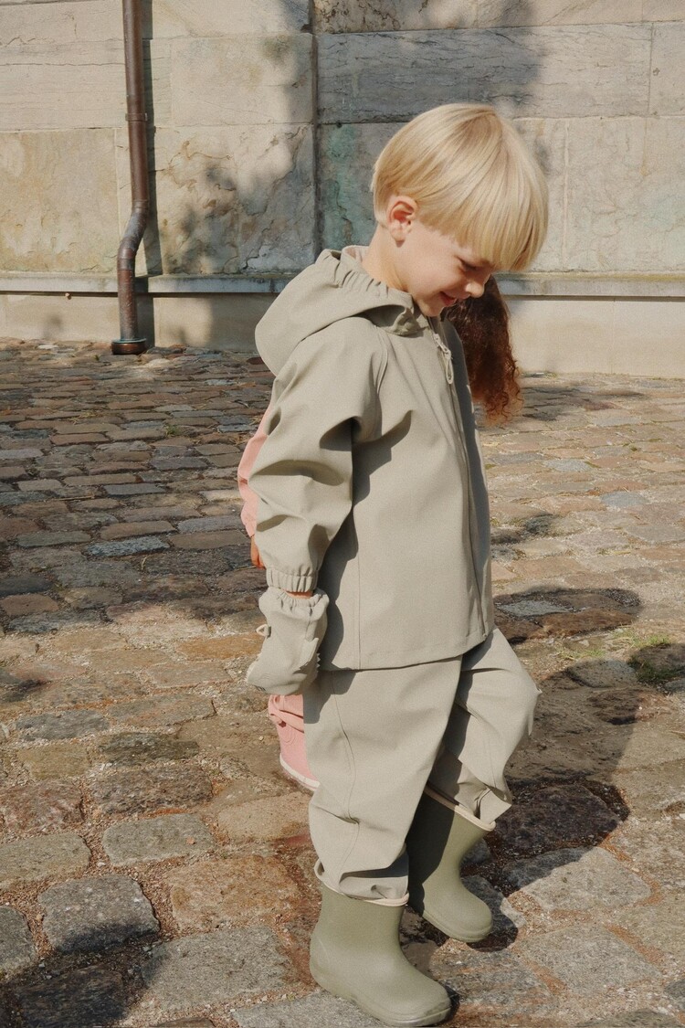 Konges Sløjd Plainy Tweedelig Regenpak - Burnt Olive