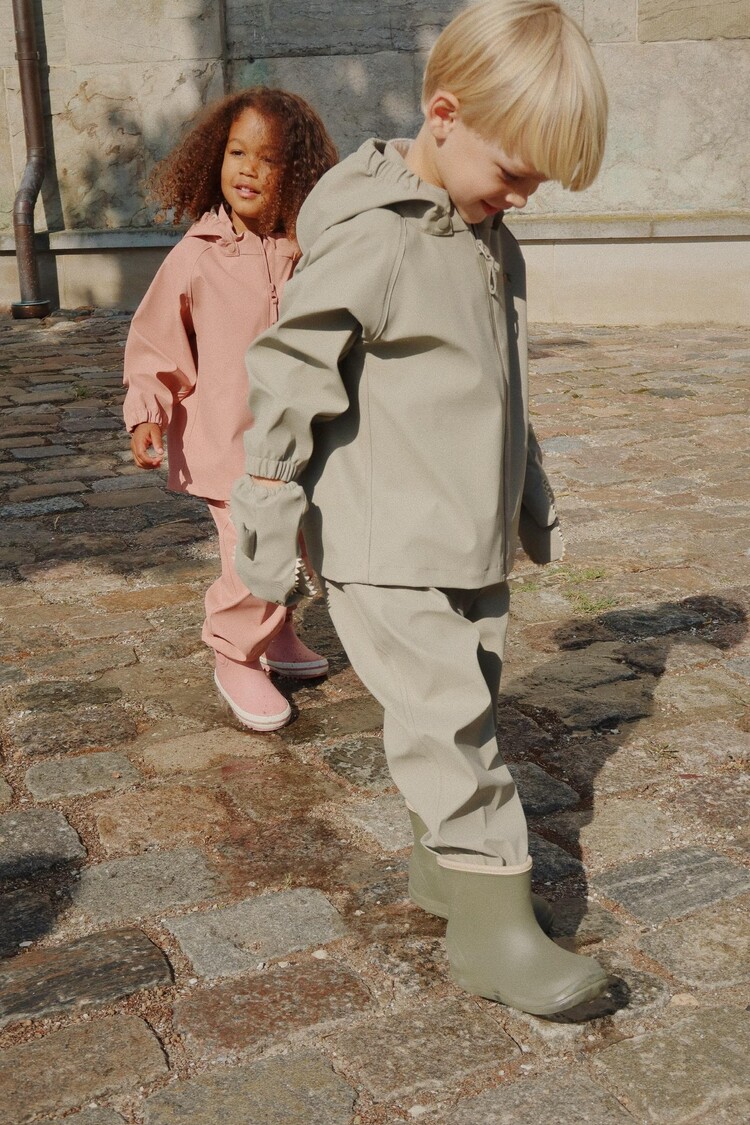 Konges Sløjd Plainy Tweedelig Regenpak - Burnt Olive