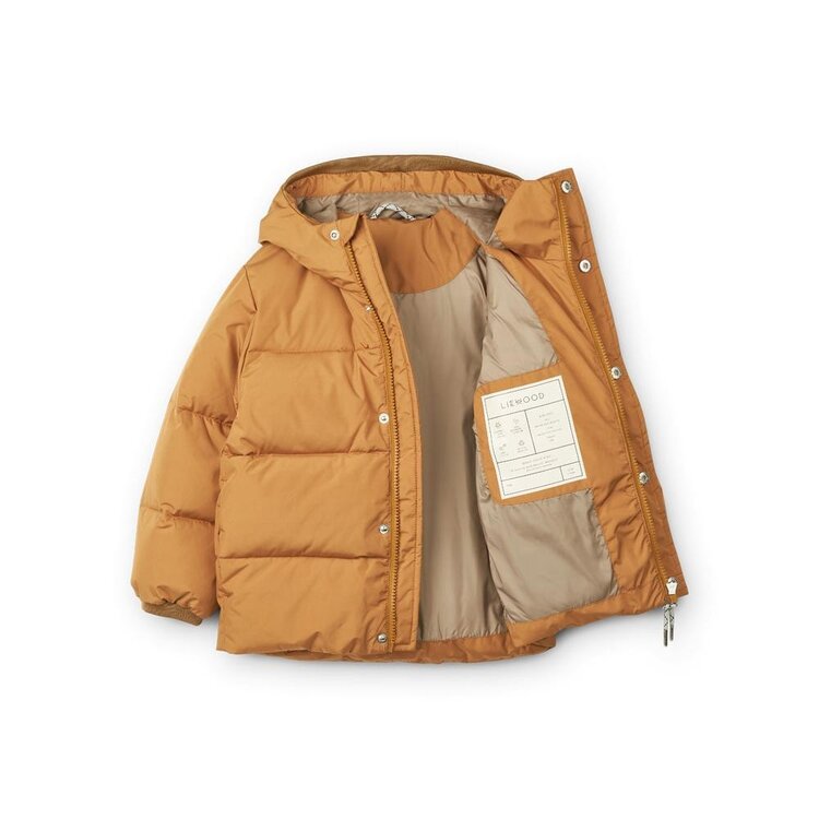 Liewood Palle Puffer Down Jacket - Golden Caramel