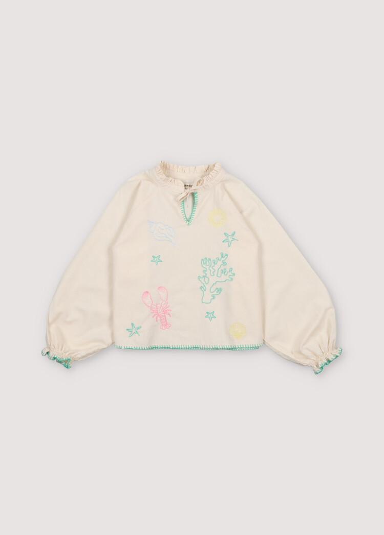 The New Society Kostas Blouse - Macadamia