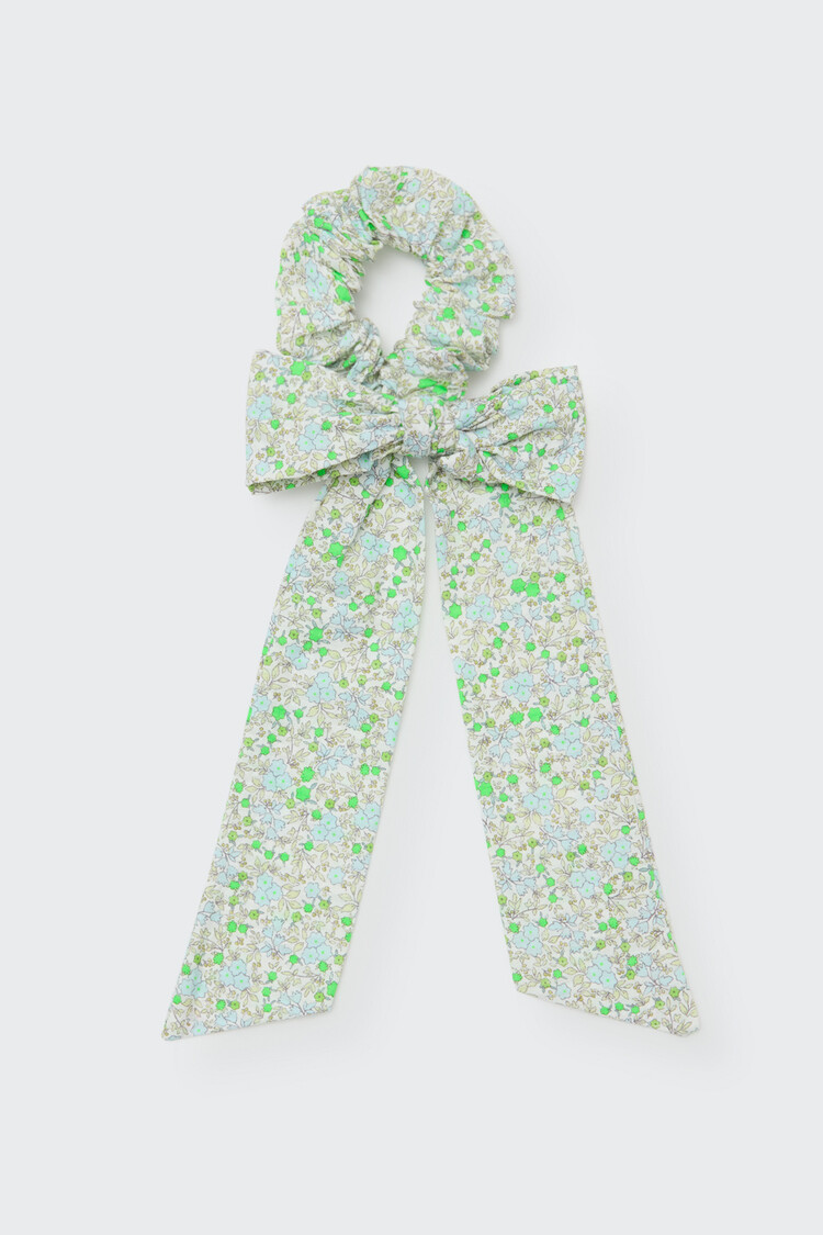 COZMO Bow Scrunchie - Neon Green