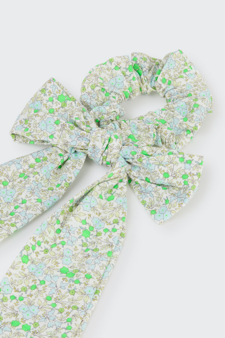 COZMO Bow Scrunchie - Neon Green