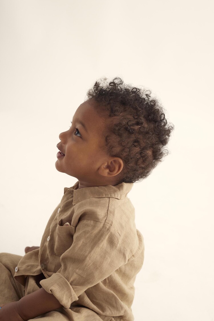 COZMO James Linen Shirt - Coffee