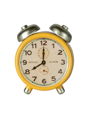 Maileg Alarm Clock, Mouse - Yellow