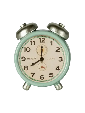 Maileg Alarm Clock, Mouse - Mint