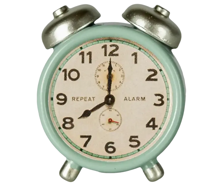 Maileg Alarm Clock, Mouse - Mint