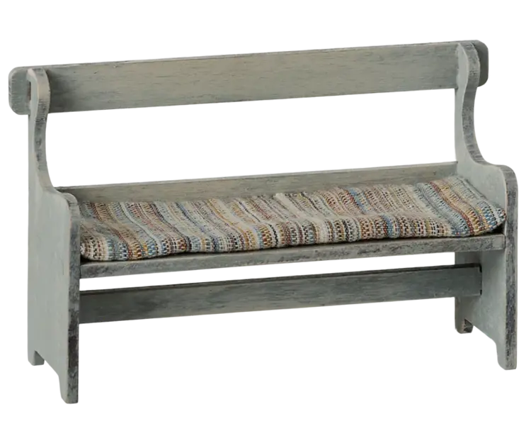 Maileg Bench, Mouse - Vintage Off White