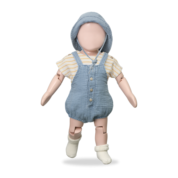 1+ in the family Lucca Romper - Denim