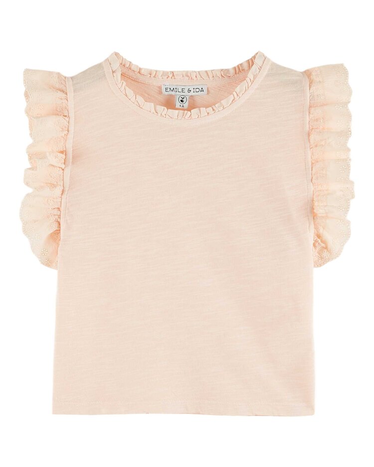 Emile et ida Tee Shirt Jersey Flamme - Pastel